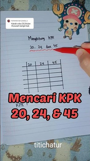 Finding the LCM of 20, 24 and 45 using the table method | Finding the LCM and GCF using the facto...