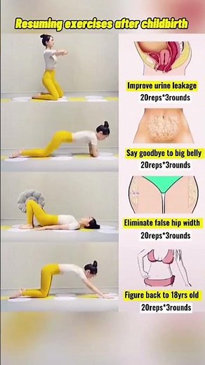 Postpartum workout (Exercises after childbirth)