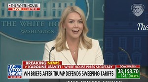 32K views · 1.9K reactions | Karoline Leavitt calls out the Democrat Party for their history of supporting tariffs and their hypocrisy in opposing them now because of President Trump. Nancy Pelosi, Chuck Schumer and others have all called for tariffs in the past. | Media Research Center | Facebook