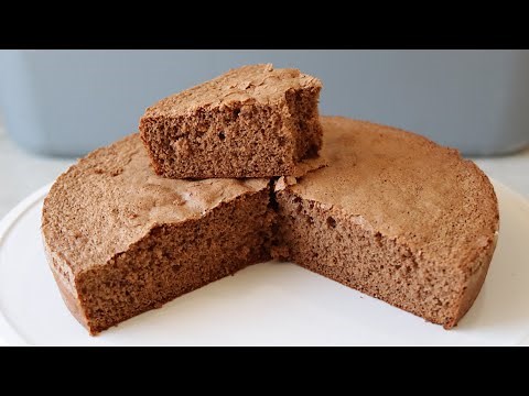 How to Make Chocolate Sponge Cake | 4 Ingredient Chocolate Sponge Cake Recipe