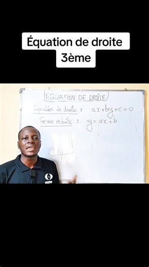 Équation de droite 3ème #apprendresurtiktok #mathematics #calcul #education #maths @teraschool818 @teraschool818