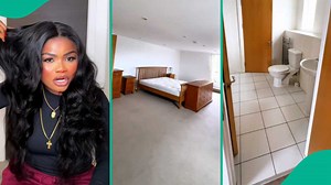 "My room is a stadium": Lady claims she has biggest room in UK, shares video