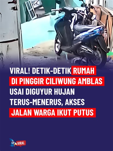 Viral di media sosial detik-detik sebuah rumah kontrakan di bantaran Sungai Ciliwung, Jalan J RT 6/10, Kebon Baru, Tebet, Jakarta Selatan, ambles pada Jumat (6/3). Peristiwa ini terjadi setelah wilayah tersebut diguyur hujan terus-menerus sehingga tanah di pinggir sungai tergerus arus air. Sedikitnya dua rumah yang berada tepat di tepi sungai dilaporkan runtuh dan terbawa longsor. Beruntung, tidak ada korban jiwa dalam kejadian ini. Namun longsor tersebut juga memutus akses jalan yang menghubung
