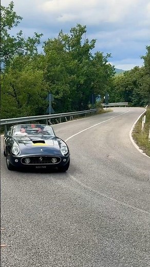 Adrian Newey driving his Ferrari 250 GT California Spider SWB in Ferrari Cavalcade Classiche 2023