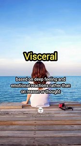 Visceral Definition in English 🗣️ ˈvɪs.ər.əl Example - Her approach to acting is visceral rather than intellectual. #vocabulary #esl #ielts #toefl #inglesonline #aprenderingles #wordoftheday #Visceral | Dev English