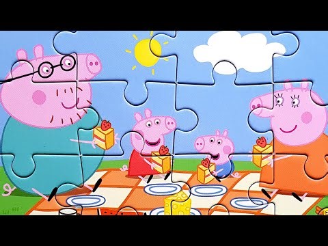 PEPPA PIG and Family Puzzle Games for kids | Peppa Pig Puzzles | PUZZLE Video for Kids