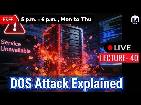 🔴 Live Ethical Hacking for Beginners | Lecture - 40 | Denial of Service | White Fortress Security