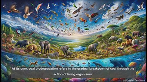 Coal biodegradation in biology