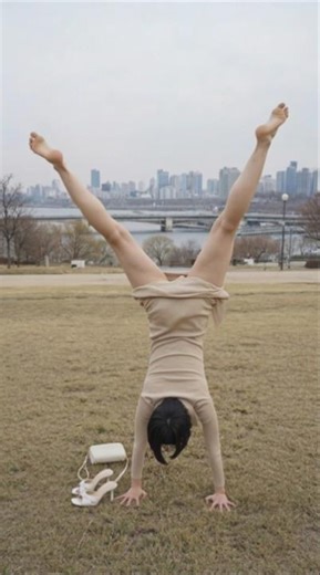 Who says you can't handstand in a dress?