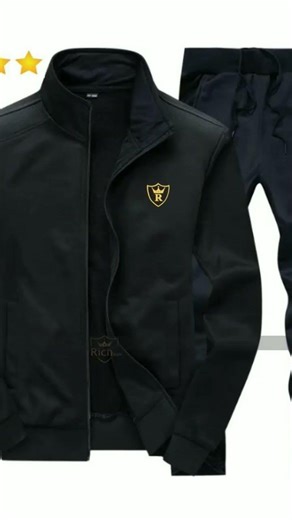 #are vah yah Men Fleece Track Suit Black 2 Pcs Collar Winter contact 03091 631488 FaizanOnlineStore