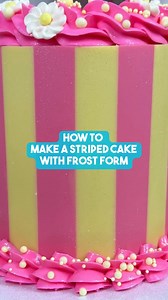 8.3K views · 762 reactions | Frost Form Stripe Cake Tutorial is up on frostform.com! 珞 Head on over to our website for a step-by-step guide for making Striped Cakes with Frost Form! 勺 | Frost Form | Facebook
