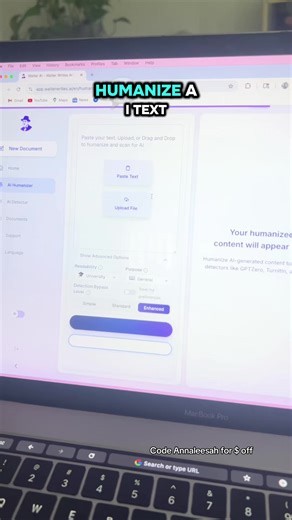 If you’re using AI for brainstorming, at least make it sound natural 👀 Try @Walter Writes AI to humanize AI writing free 📚 Use code Annaleesah for $ off #humanizeraitool #collegetips #studytok #walterwritesai #schooltok