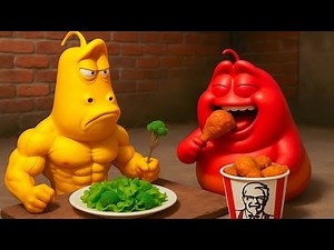 👶Larva Animation Funny Episodes 2025| Why red is obese | Best Cartoons 2025 | Hilarious Compilation
