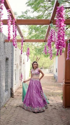 Lavender Party Wear Lehenga ✨ Elegant Pastel Look | Trendy Ethnic Outfit 2025