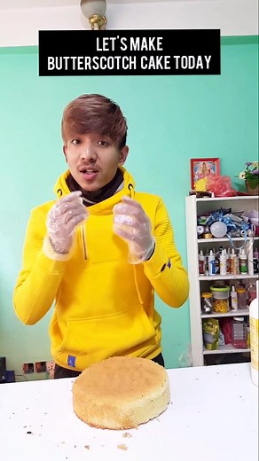 Butterscotch Cake Part 1 😊 Watch Till The End To Learn. 😊😊 Do Support. 😚 #damage1 #1206cake #1206fam #savfams #edutok #cake #foryou #itwentlike