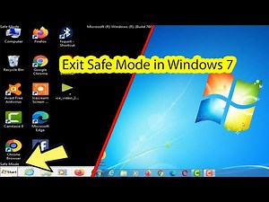How to exit safe mode windows 7