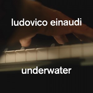 A manifesto for life and a statement for this time when the world around was quiet and silent. My new album, Underwater is out now. | Ludovico Einaudi