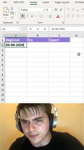 Master excel data - 3 levels from beginner to advance😱🔥 #exceltips #office #viralshort #trending