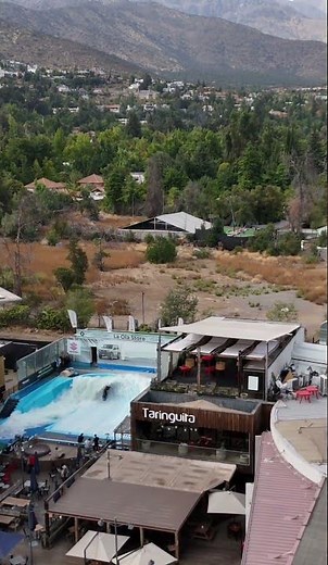 La Ola Mall Sport Santiago, Chile FlowRider Barrel Practice Wednesday World Championship DJI Air 3