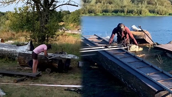 Cutting Ancient Bog Oak into Stunning Wooden Boards
