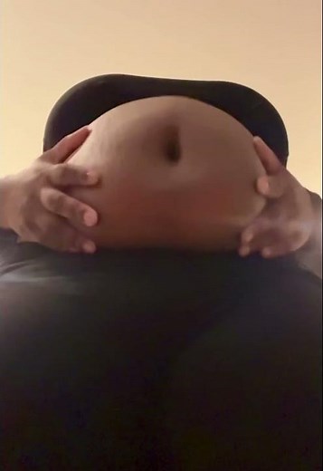Watch as my belly morphs into different shapes as it jiggle in slow motion