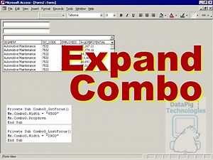 Expand and Contract ComboBox on Access Form ~ DataPig