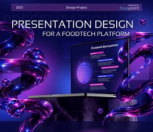 Presentation design for a FoodTech platform - bluepoint team