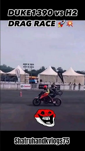 Super Duke 1390 vs Kawasaki H2 #ktmracing #ktm #ktmlover #shorts