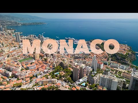 Aerial View of Monaco City, Monaco by Drone in 4K UltraHD 🇲🇨