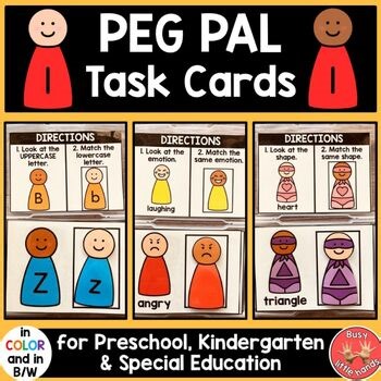 Special Education Task Boxes Math Centers Literacy Centers Task Cards Preschool