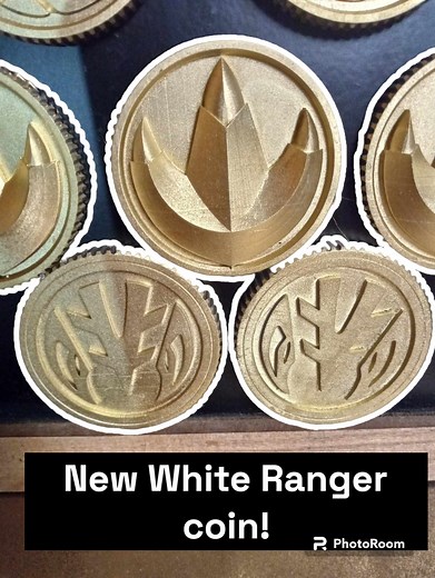 90's Original Power Ranger Coins- White Ranger Now Available! - Etsy
