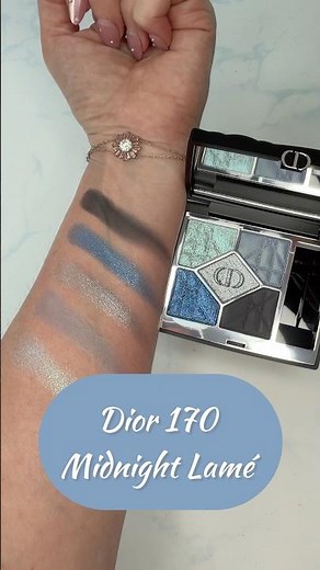 Live swatches of the new Dior 5 Couleurs Couture Quint – 170 Midnight Lamé ✨