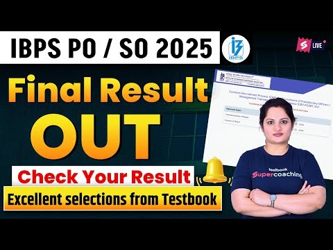 IBPS PO SO Final Result Out | IBPS PO Final Result 2025 | Official Update and Link on IBPS Website