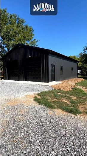 🏗️ Finished Pole Barn Project #polebarn #construction #polebuilding