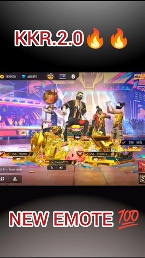 NEW EMOTE 💯 FREE FIRE SHORT VIDEO