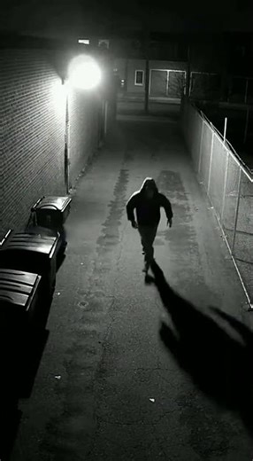 Person Notices Camera and Runs Away