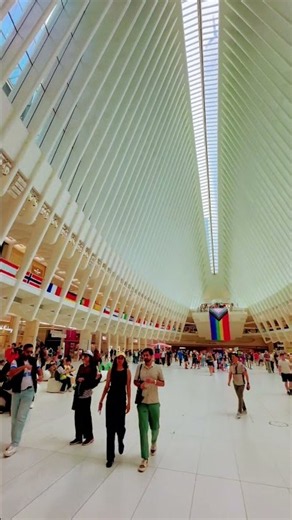 The Oculus is the iconic white, wing-shaped transportation hub at the World Trade Center.