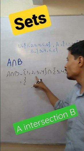 A intersection B | Sets | same values | class 9 &10 |