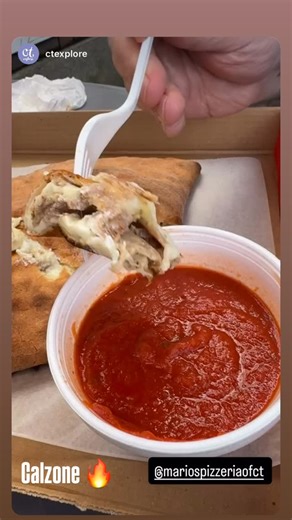 👌Try our Calzones all made Fresh to Order any toppings you like order for Takeout or Delivery!! | Mario’s Pizzeria of Naugatuck