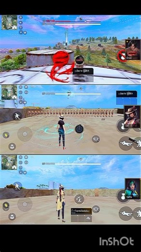 Orion vs Clu vs Steffie 🤯 granade test 💣 #freefireshort