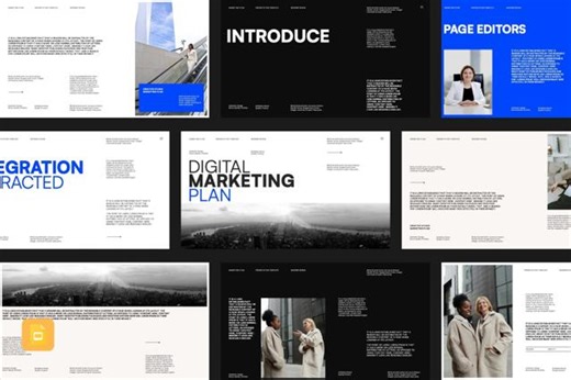 Digital Marketing Plan Google Slides Templates