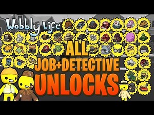 ALL JOBS AND DETECTIVE QUESTS | UNLOCK GUIDE 2025+ Wobbly Life