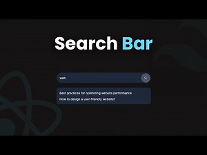 How To Create a Search Bar in React JS ( Next JS ) Using Tailwind CSS