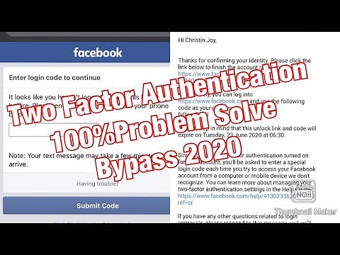 How to Recover Two Factor Authentication in facebook Account 2021