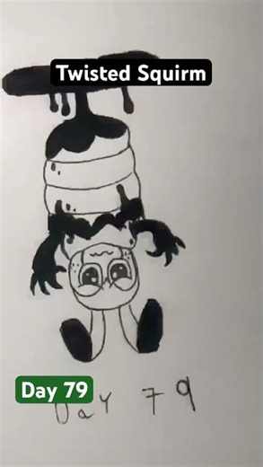 Drawing Twisted Squirm🐛🖤 | Dandy’s world🌼