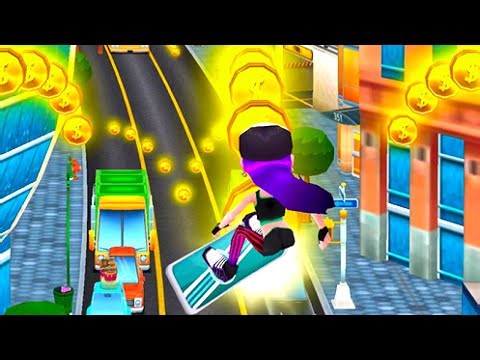 Subway Bus Rush Runner - Monkey Chasing Hip-Hop Katie - Endless Run Game PLay