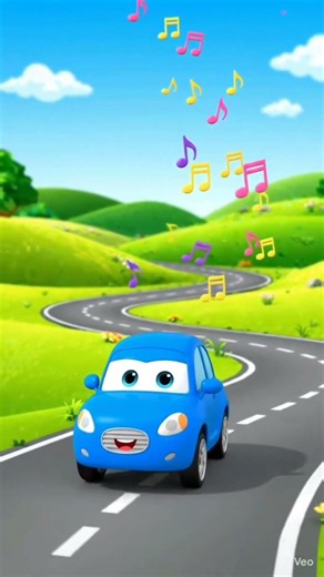 Happy Toy Car Driving! 🚗💨 Cute 2D Cartoon Animation #shorts #shortsfeed#animation @TeddyToonOfficial