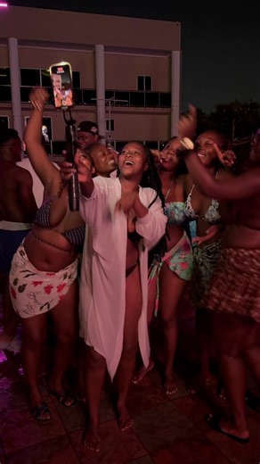 Night Pool Party at Platinum Bay Hotel in Accra, Ghana