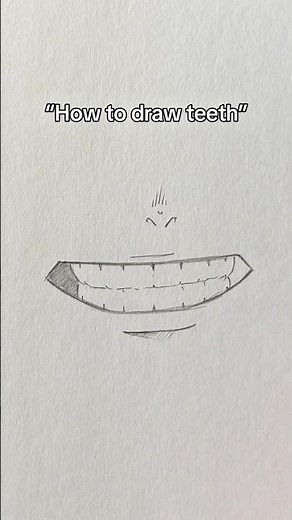 How to draw teeth