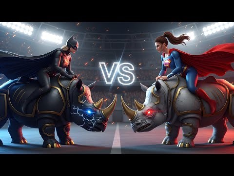 SUPERMAN VS BATMAN RACE: RUMI Chooses The Fastest Hero!